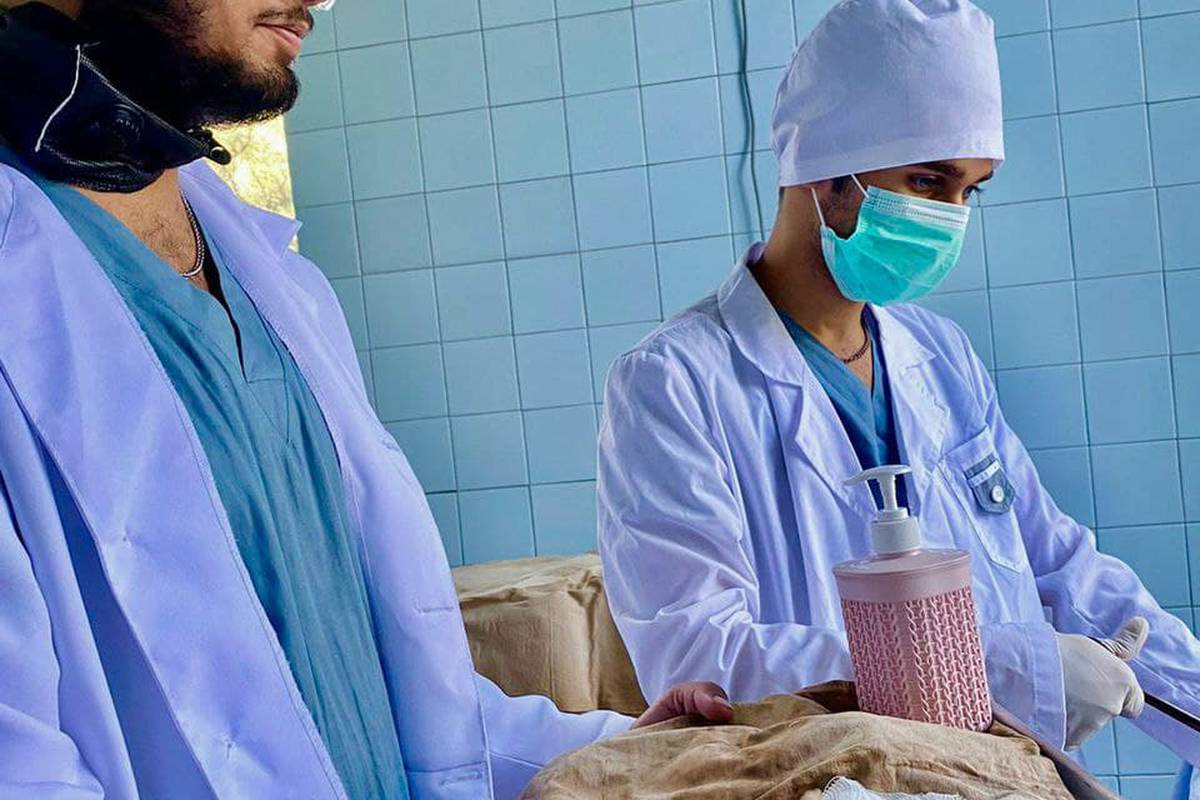 Students of the ADAM University School of Medicine have an internship as a "Nurse's Assistant" in the Tokmok territorial hospital.