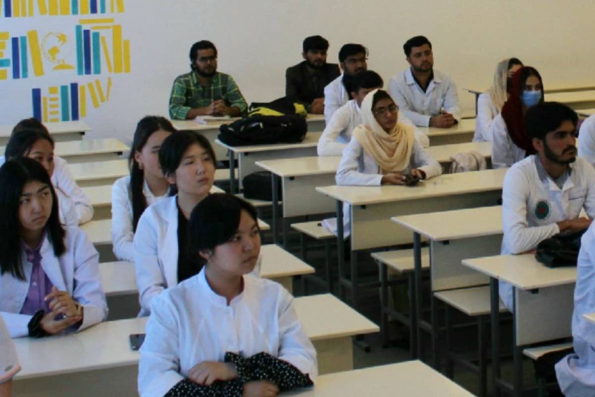 A glimpse of Biochemistry class with Foreign and Local students at New Campus