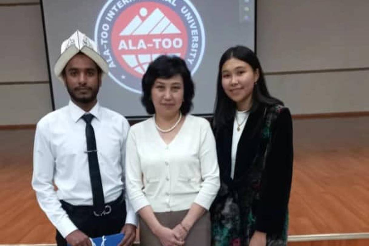 Our students took part in the Republican Interuniversity Olympiad in the kyrgyz language, organized by the Ministry of Education and Science of the Kyrgyz Republic together with the International University "Ala-Too".