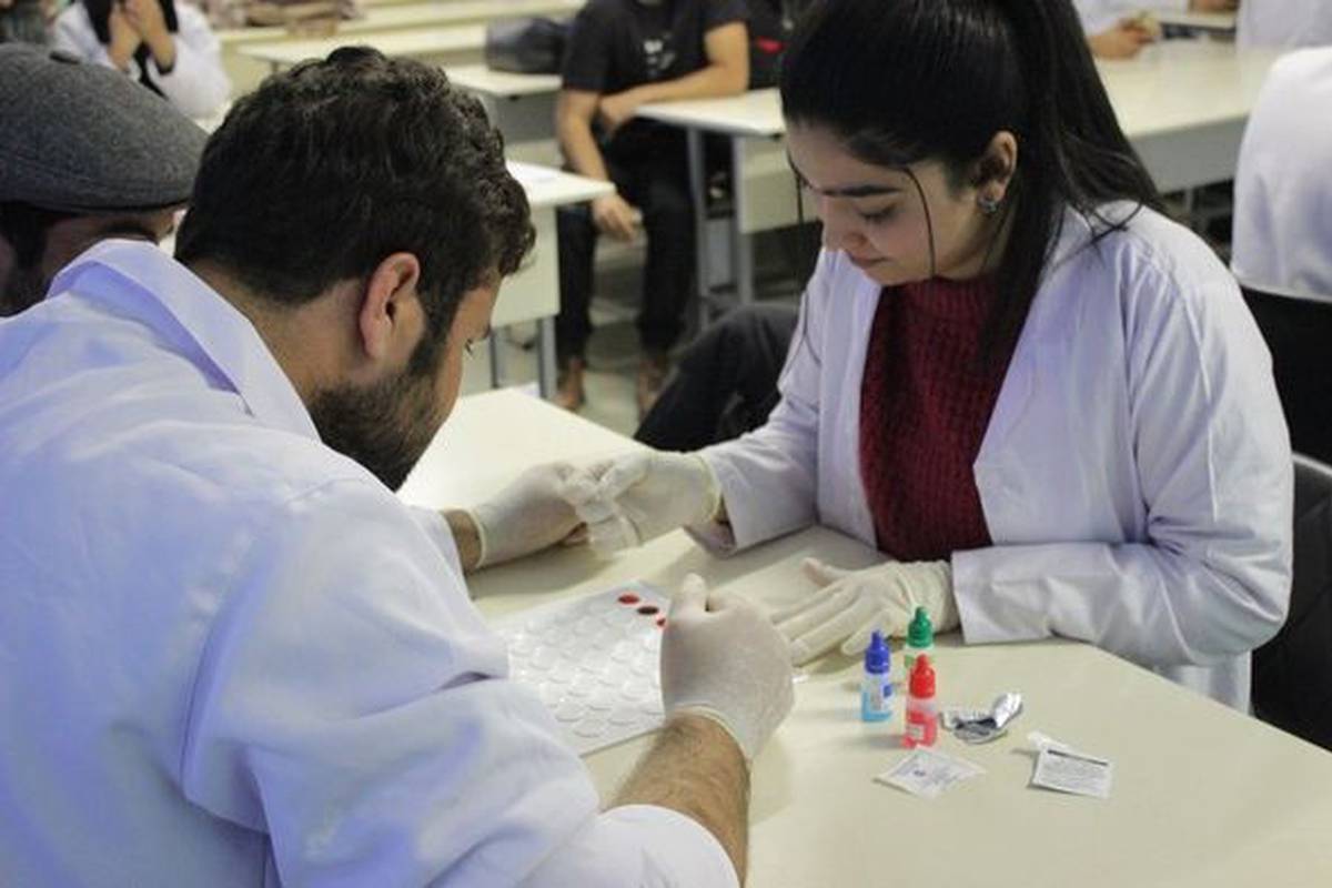 The Department of Morphological Disciplines of AUSM held a competition on 25.02.2023 on blood physiology "Blood is the river of life and mirror of health" among students of the 2nd and 3rd semesters