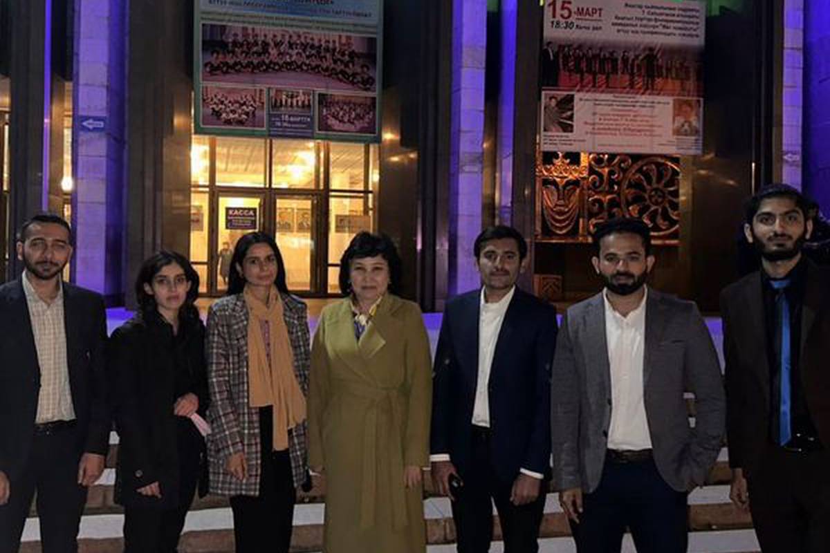 For the purpose of cultural enrichment and enlightenment, on March 15, 2023, AUSM students, under the guidance of the head of the DHD, M.B. Abdykadyrova, attended the concert "Zhaz Zhanyrygy" of the Chamber Choir of the National Philharmonic