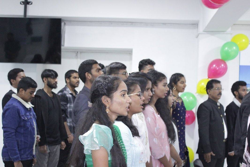 The Diwali festival lit up the walls of our university with bright colors and joy.