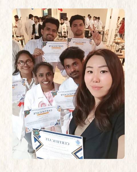 On April 19, 2025, 2nd year students of the School of Medicine of ADAM University took part in the Interuniversity Practical Seminar on the subject «General Chemistry»