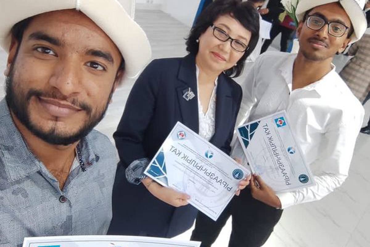 Our students of the Adam University School of Medicine under the guidance of M.B. Abdykadyrova took part in the interuniveristy festival “Artistic Reading of Kyrgyz literary” among foreign students